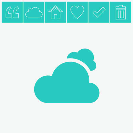 Cloud vector icon.のイラスト素材