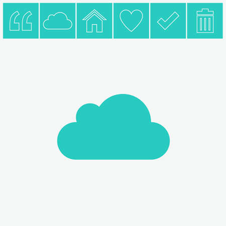 Vector cloud icon.のイラスト素材