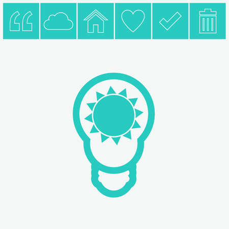 Light bulb vector icon.のイラスト素材