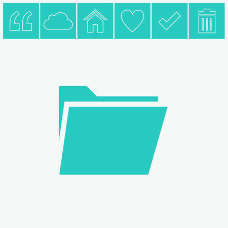 File folder vector icon.のイラスト素材