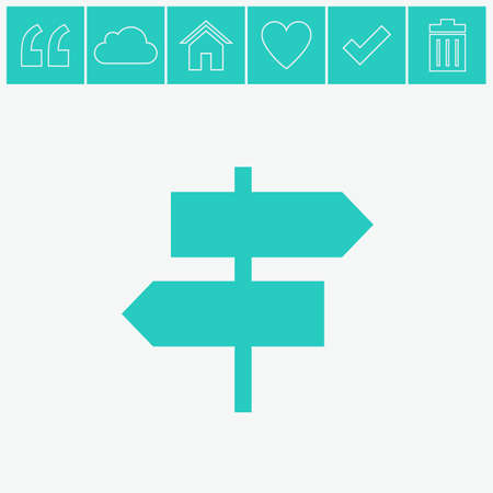Signpost symbol icon.のイラスト素材