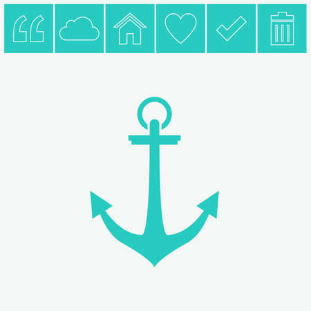 Anchor vector icon.のイラスト素材