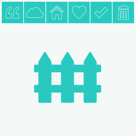 Fence vector icon.のイラスト素材