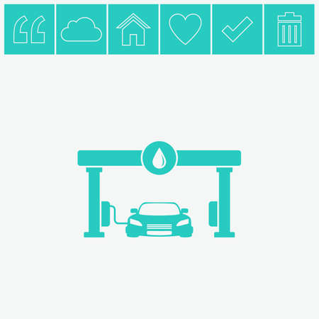Gas station vector icon.のイラスト素材