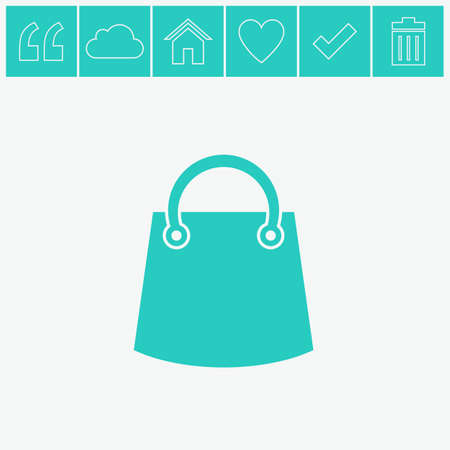 Shopping bag icon.のイラスト素材
