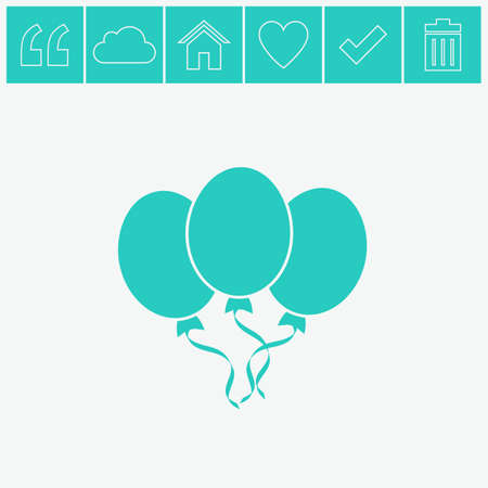 Air balloons vector icon.のイラスト素材