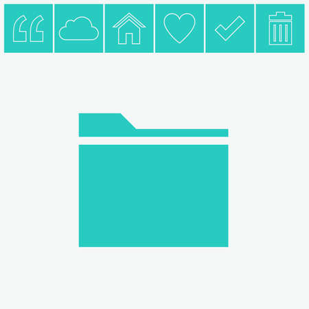 File folder vector icon.のイラスト素材