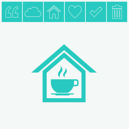 Cafe vector icon.のイラスト素材