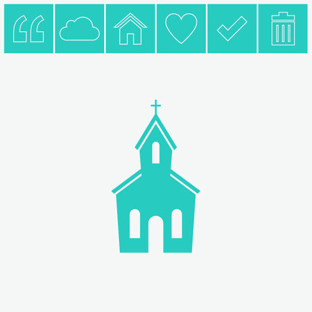 Church vector icon.のイラスト素材