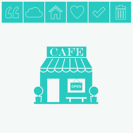 Cafe vector icon.のイラスト素材