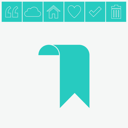 Bookmark vector icon.のイラスト素材
