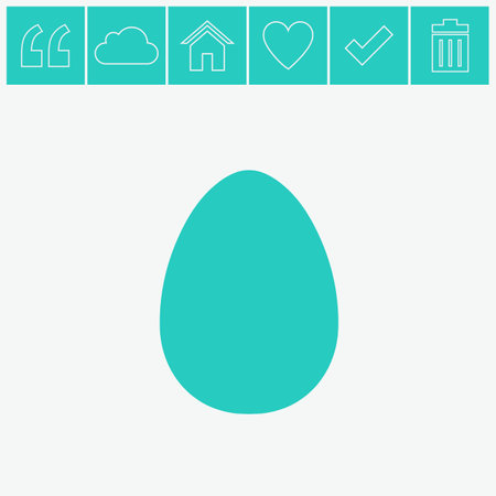 Egg vector icon.のイラスト素材