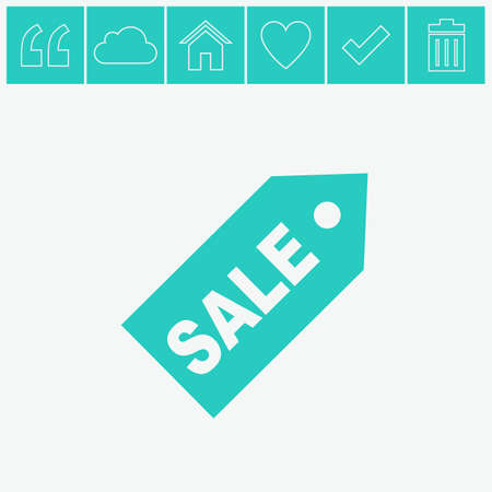 SALE tag vector icon.のイラスト素材
