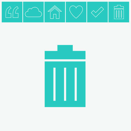 Trash bin vector icon.のイラスト素材