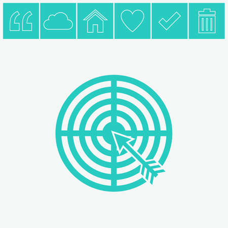 Target vector icon.のイラスト素材
