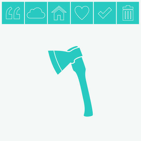 The ax vector icon. Axe symbol.のイラスト素材