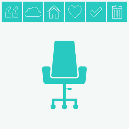 Office chair vector icon.のイラスト素材