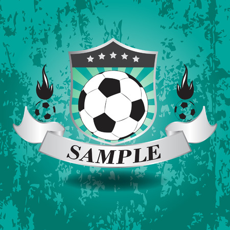 Vector illustration of soccer emblem iconのイラスト素材