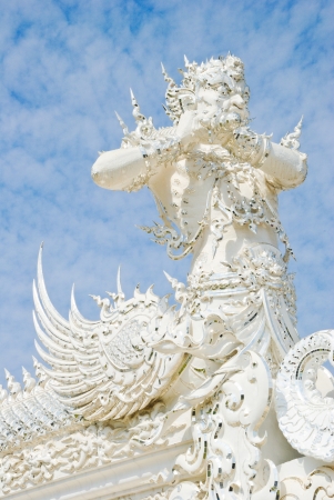 Wat Rong Khun, Mueang Chiang Rai, Chiang Rai Province, Thailandの写真素材