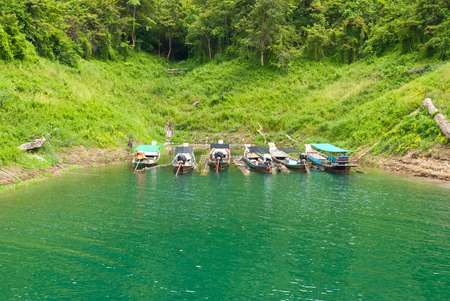 The mountains in Rajjaprapha Dam, Surat Thani