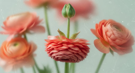 beautiful spring flowers, ranunculus, persian buttercup