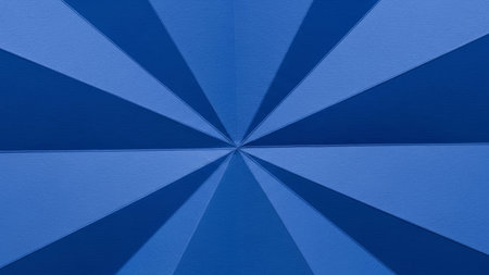 Blue paper background with concentric lines. Abstract blue paper background.の素材