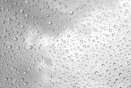 Raindrops on glassの写真素材