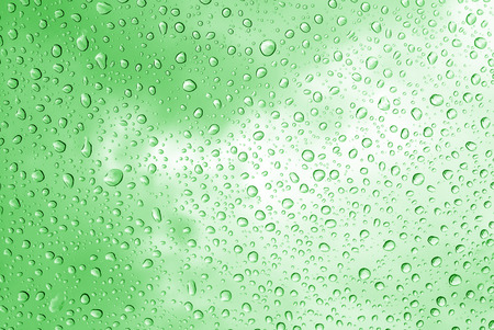 Raindrops on glassの写真素材