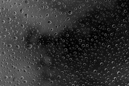 Raindrops on glassの写真素材