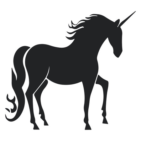 Unicorn icon. Simple illustration of unicorn vector icon for webのイラスト素材