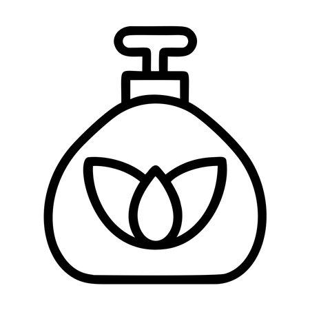 Perfume Bottle Icon Vector. Outline Perfume Bottle Sign. Isolated Contour Symbol Illustrationのイラスト素材