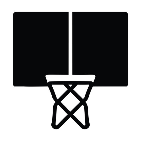 basketball hoop icon over white background, half line half color style, vector illustrationのイラスト素材
