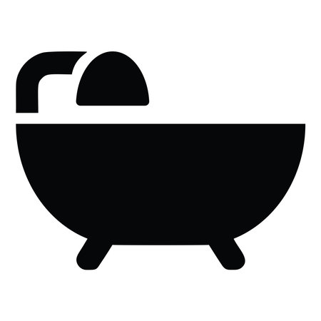 Bathtub icon. Simple illustration of bathtub vector icon for webのイラスト素材