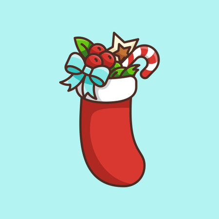 cute christmas socks SUITABLE FOR MASCOTの写真素材