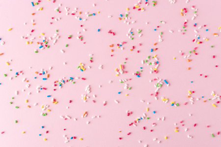 Colorful background of sweet color decoration. Minimal concept.の写真素材