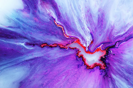 Part of original epoxy resin art, macro photo