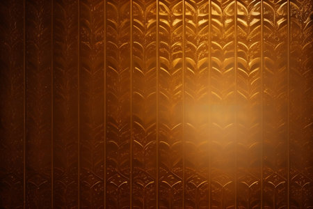 Gold metal background with some smooth lines in it (3d render)の写真素材