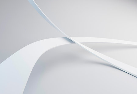 background with white round linesの写真素材