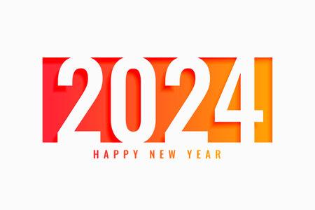 Creative happy 2024 new year event background design vectorの写真素材