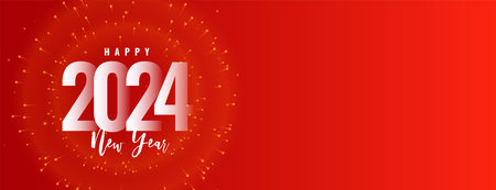 Happy new 2024 year shiny background with balloon and star vectorの写真素材