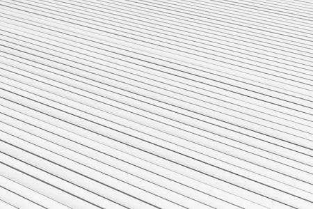 White corrugated metal sheet texture or background. 3d render illustrationの写真素材
