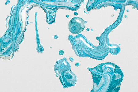 Aesthetic blue background handmade experimental art