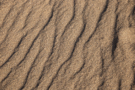 Texture of sand dunes in the desert. Sand texture background.