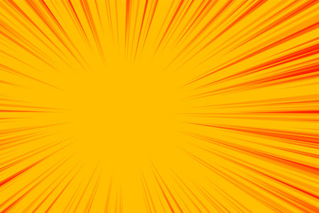 abstract yellow zoom lines empty backgroundの写真素材