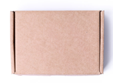 Carton box on a white background