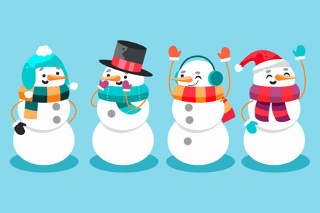 snowman character vector design. Christmas and New Year concept.の写真素材
