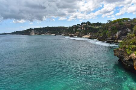 Coast of Bukit Peninsula, Seaside Shore, Bali Indonesiaの写真素材