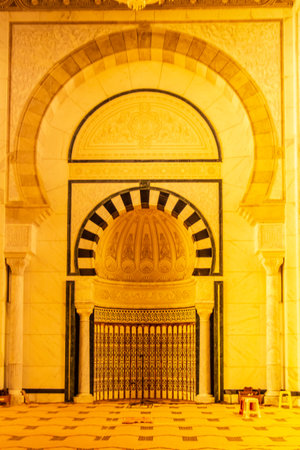 Mosque Malik ibn Anas in Carthage, Tunisia, North Africaの写真素材