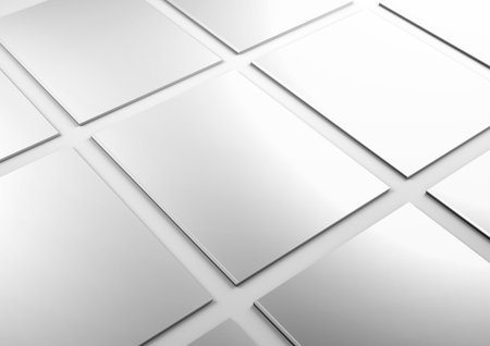 Abstract metal background. 3d illustration. 3d rendering. White background.の写真素材