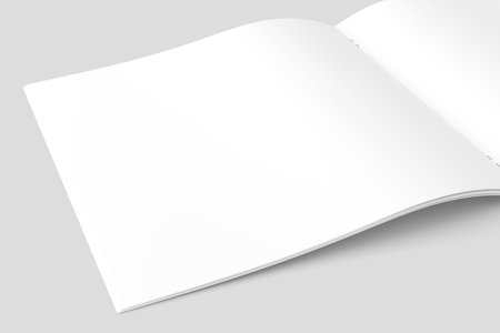 Square Brochure, Magazine 3D Renderingの写真素材